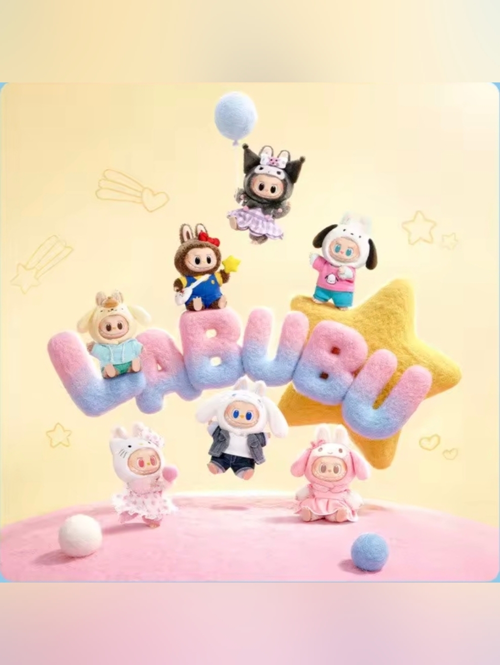THE MONSTERS X Sanrio Characters Series Vinyl Plush Pendants "Kuromi" - Picture 5 of 12